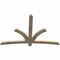 Ekena Millwork Davenport Rough Sawn Timber Gable Bracket, Douglas Fir, 72"W x 48"H x 2"D x 4"F, 16/12 Pitch GBW072X48X0204DAV00RDF - alternate 4